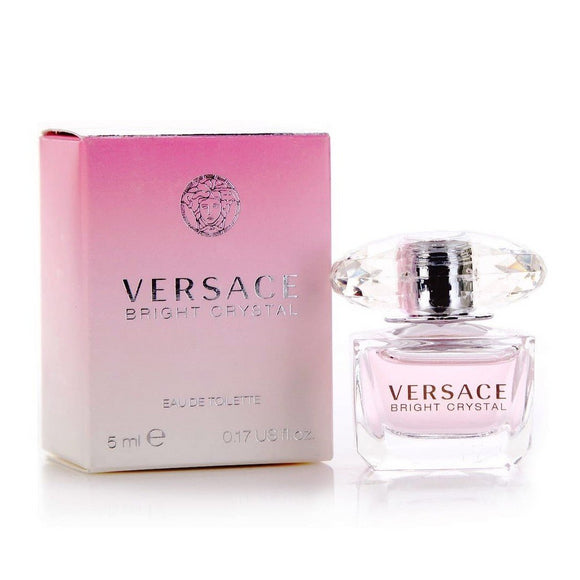 Versace Bright Crystal Women 0.17 oz / 5 ml Eau de Toilette Mini